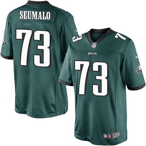 Men's Limited Isaac Seumalo Nike Jersey Midnight Green Home - #73 NFL Philadelphia Eagles